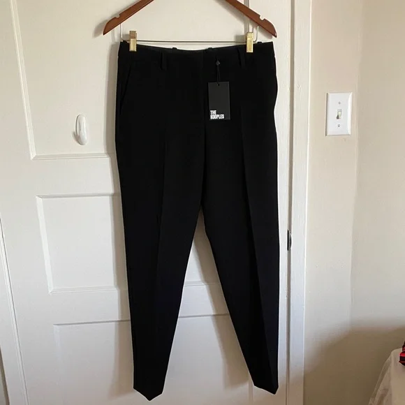 NWT The Kooples Vestaire Carry-Over Black Pants - Picture 1 of 13